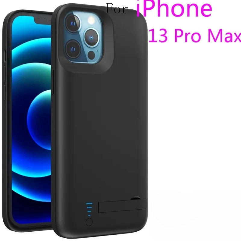 10000mAh Battery Charger Case Powerbank For IPhone 6 7 8 SE X XS XR 11 12 13 14 15 16 pro Backup External Phone Charging Case