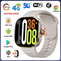 8GB+128GB RAM 5G/4G Android 9.0 Smart Watch 2.4 inch AMOLED 2100mah Battery 900W Camera GPS WIFI Google APPS Download Smartwatch
