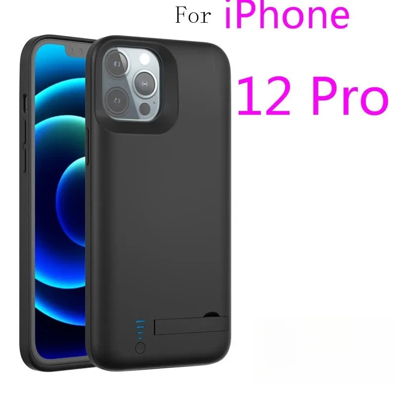 10000mAh Battery Charger Case Powerbank For IPhone 6 7 8 SE X XS XR 11 12 13 14 15 16 pro Backup External Phone Charging Case