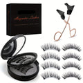 8pcs Magnetic Eyelash Kit Natural False Lashes Waterproof Eyelashes Extension Kit Reusable Wispy False Eyelashes Makeup Tools