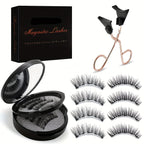 8pcs Magnetic Eyelash Kit Natural False Lashes Waterproof Eyelashes Extension Kit Reusable Wispy False Eyelashes Makeup Tools