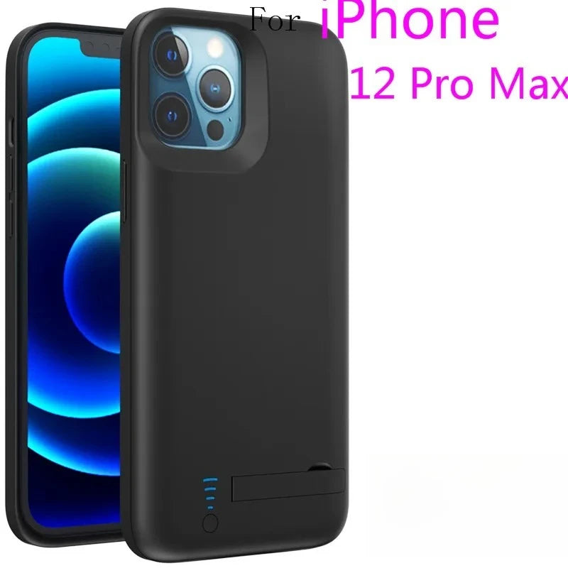 10000mAh Battery Charger Case Powerbank For IPhone 6 7 8 SE X XS XR 11 12 13 14 15 16 pro Backup External Phone Charging Case