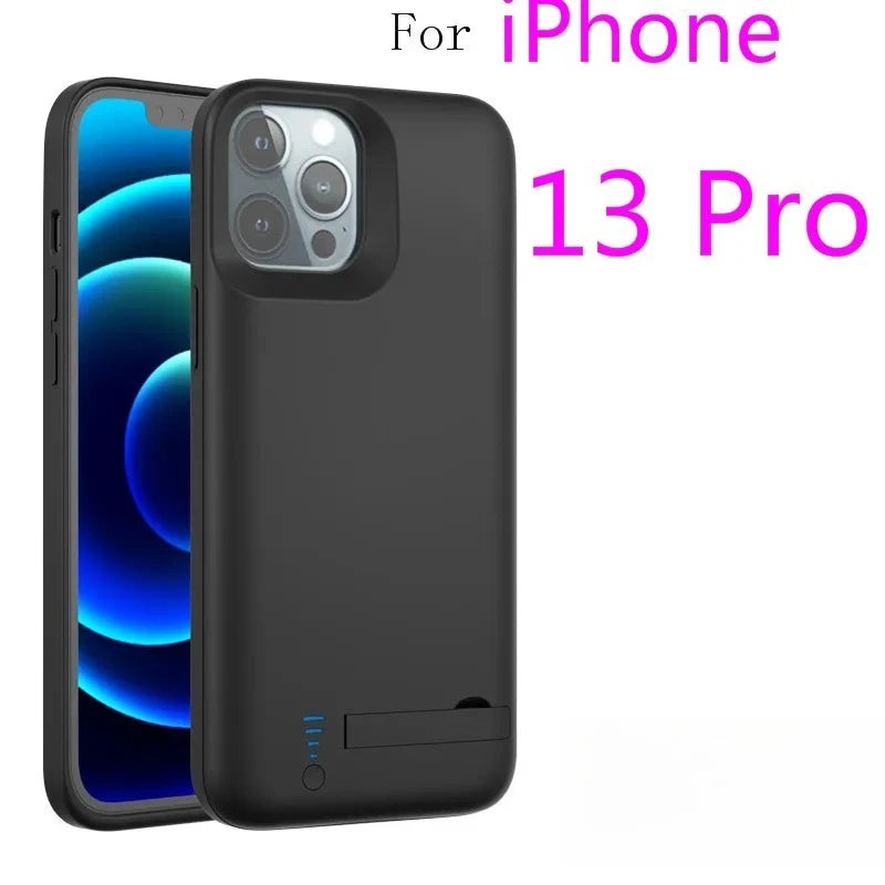 10000mAh Battery Charger Case Powerbank For IPhone 6 7 8 SE X XS XR 11 12 13 14 15 16 pro Backup External Phone Charging Case