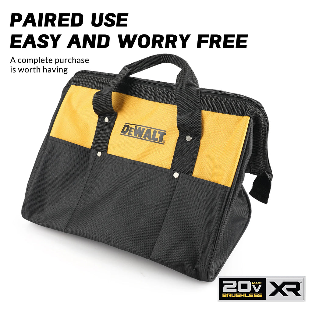 DeWalt 20V MAX XR Brushless 2-Tool Combo Kit DCF922 1/2" Impact Wrench DCF887 1/4" Impact Driver with Storage Bag