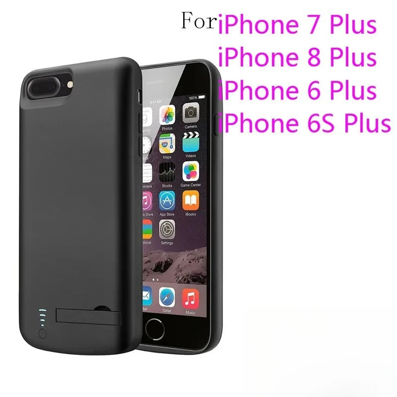 10000mAh Battery Charger Case Powerbank For IPhone 6 7 8 SE X XS XR 11 12 13 14 15 16 pro Backup External Phone Charging Case