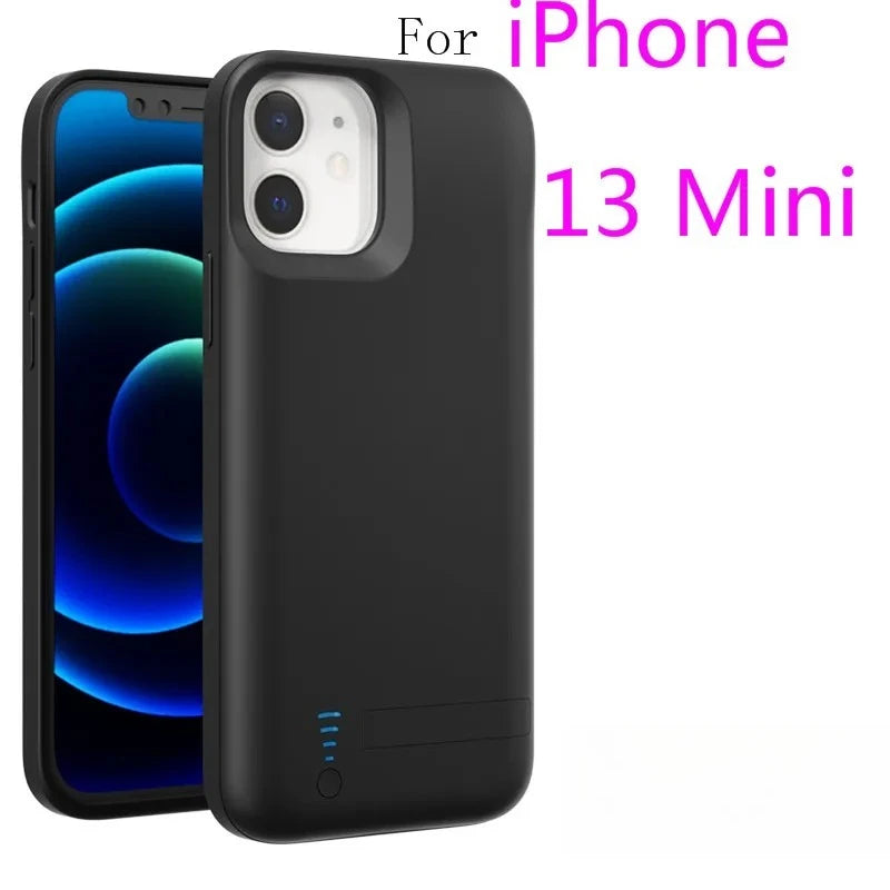 10000mAh Battery Charger Case Powerbank For IPhone 6 7 8 SE X XS XR 11 12 13 14 15 16 pro Backup External Phone Charging Case