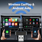 2026 NEW Upgraded Wired To Wireless Carplay Android Auto 2In1 Adapter Car Gadget Smart Box Plug and Play 5Ghz Wifi Fast Connect